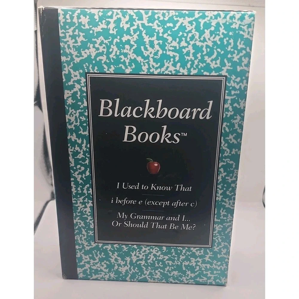 Blackboard Books I Used to Know That My Grammar and I I Before E Reader's Digest